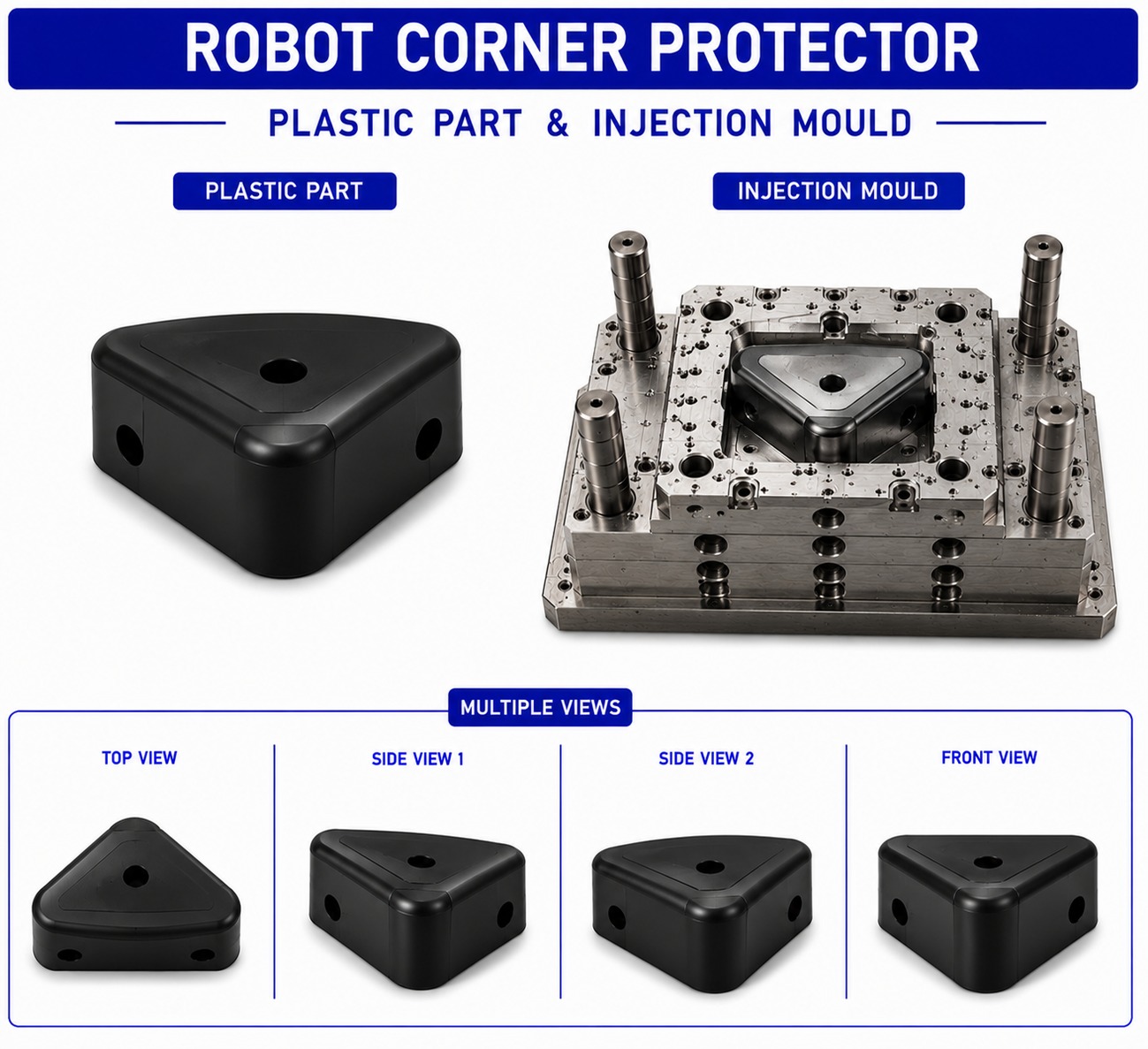 Robot Plastic Corner Protector Mould and Moulding Services
